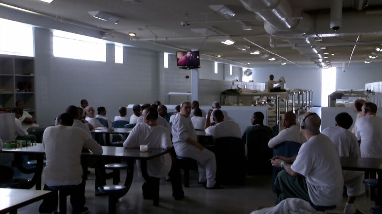 Protesters highlight allegations of abuse at South Woods State Prison