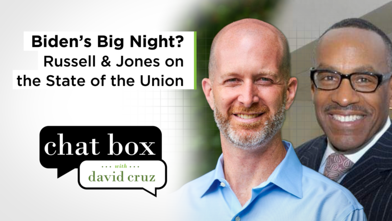Democratic and Republican perspectives on how Biden did: Chat Box