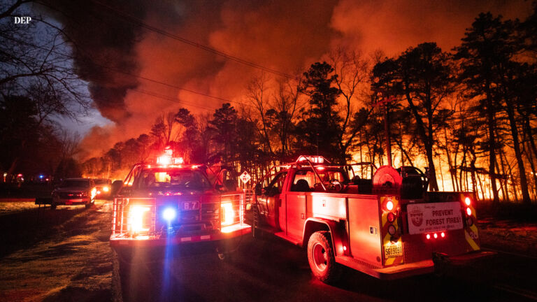 Firefighters have ‘good handle’ on massive Ocean County wildfire