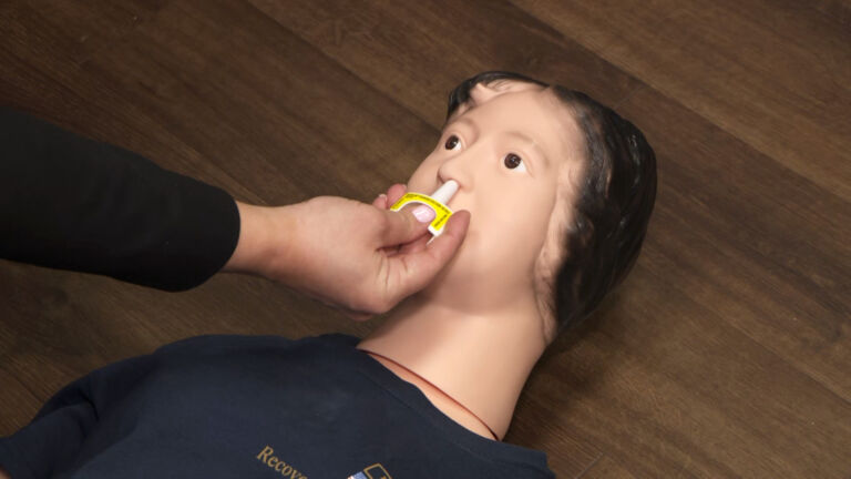 Showing how Narcan works in fight against opioid epidemic