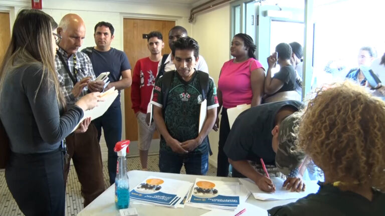 Hundreds of refugees turned out for hiring event in Jersey City