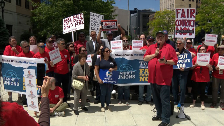 NJ reporters join one-day strike against Gannett over low pay, deep cuts