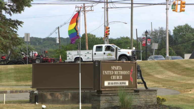 Burning of pride flag spurs church members to show solidarity