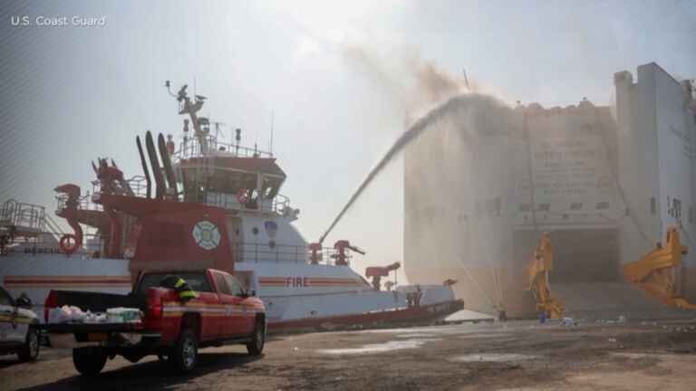 Deadly cargo ship fire in Port Newark is now contained