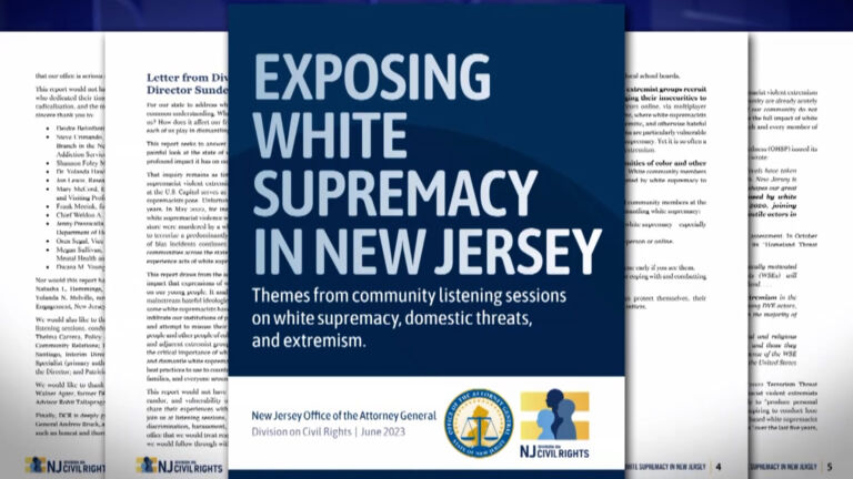 Attorney general releases report on white supremacy in NJ