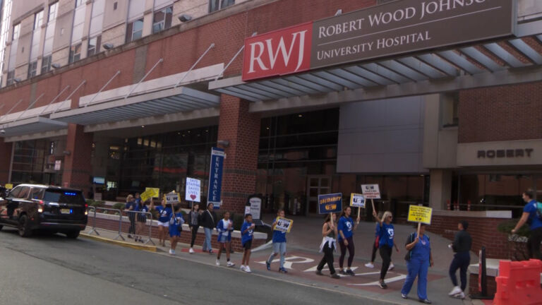 RWJ nurses’ strike in third month, with no agreement in sight