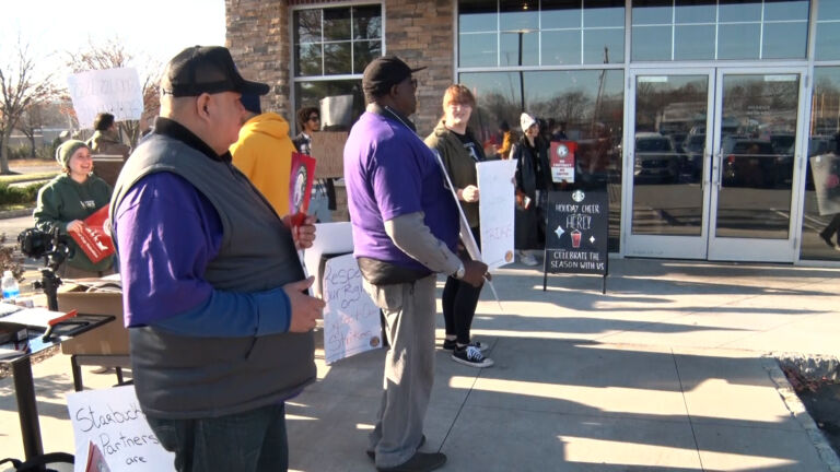 Starbucks workers strike on company’s ‘Red Cup Day’