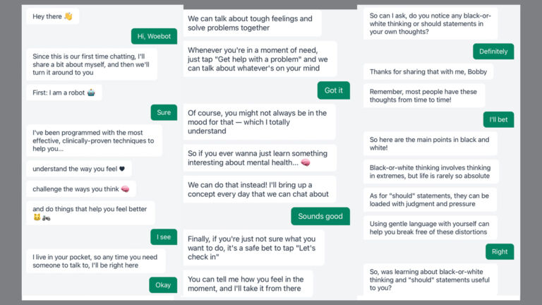 Helpful words from the bot in your pocket