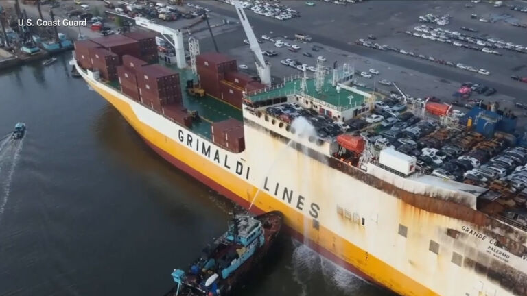 Coast Guard hearing into Port Newark fire ends