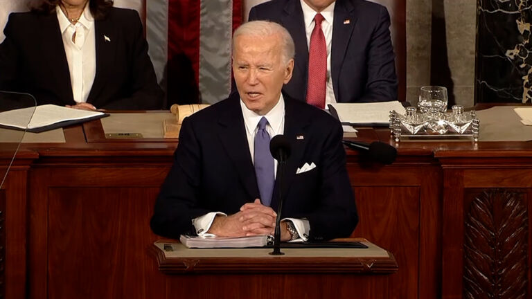 Biden takes on his ‘predecessor’ in fiery State of the Union speech