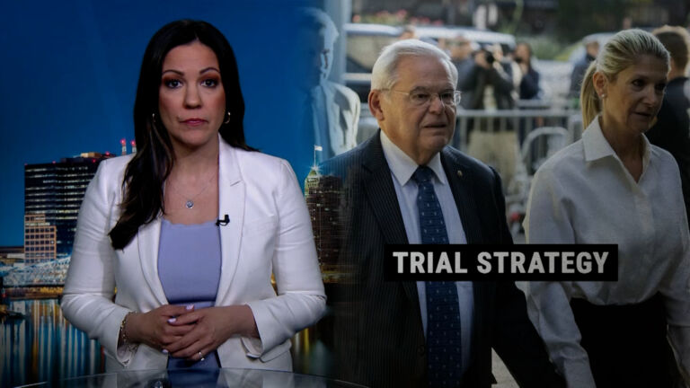 Menendez may blame wife in corruption trial, court filing shows