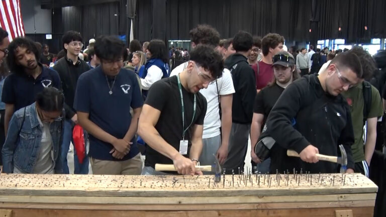 High schoolers get hands-on introduction to construction trades