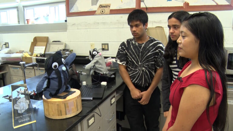Princeton HS students build robot to help save a Mayan language