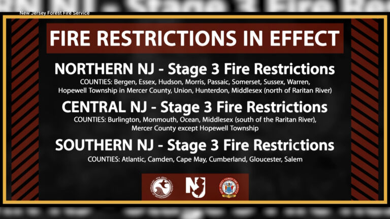 NJ under increased fire restrictions
