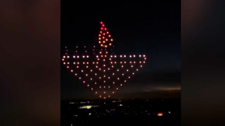 Essex County hosts Hanukkah drone light show