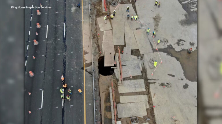 New I-80 sinkhole aggravates traffic jams, fuels frustrations