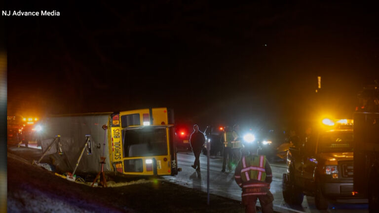 NJ students injured in Parkway bus crash