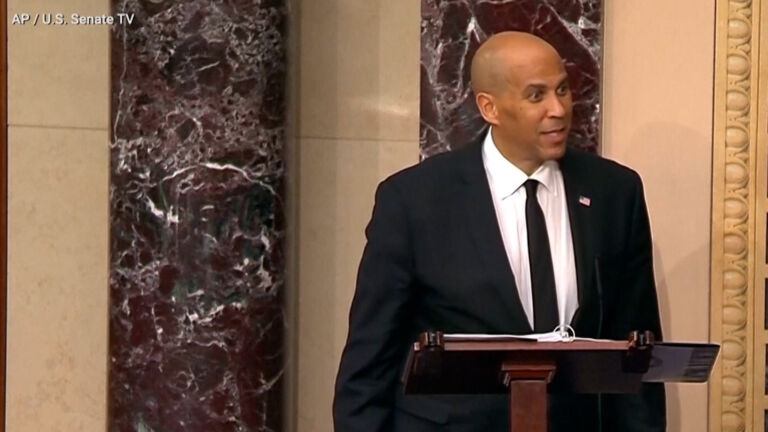 Booker’s historic speech lights a fire with Democrats
