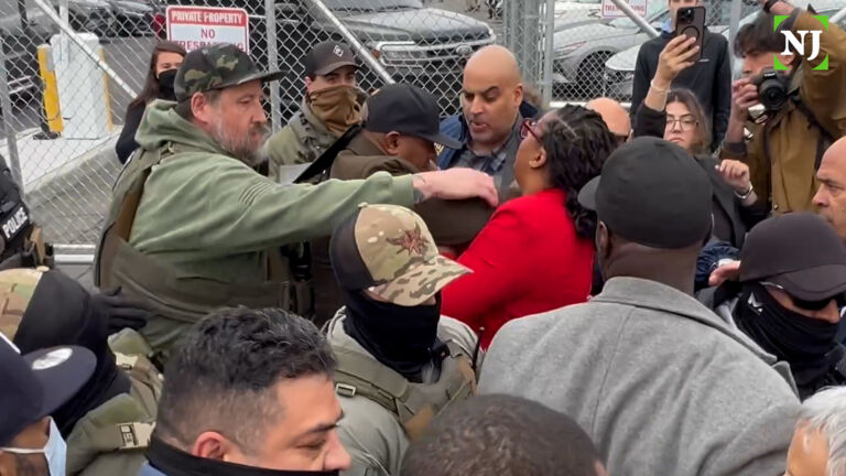 Newark mayor arrested outside Delaney Hall in ICE protest