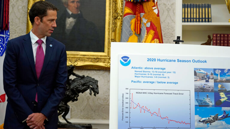 Trump’s NOAA nominee defends cuts to staff, budget