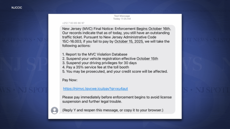 Beware of state MVC text scams