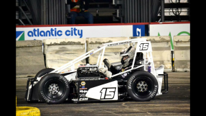 Flores competes in a three quarter midget car. Photo Courtesy of Ryan Flores. 